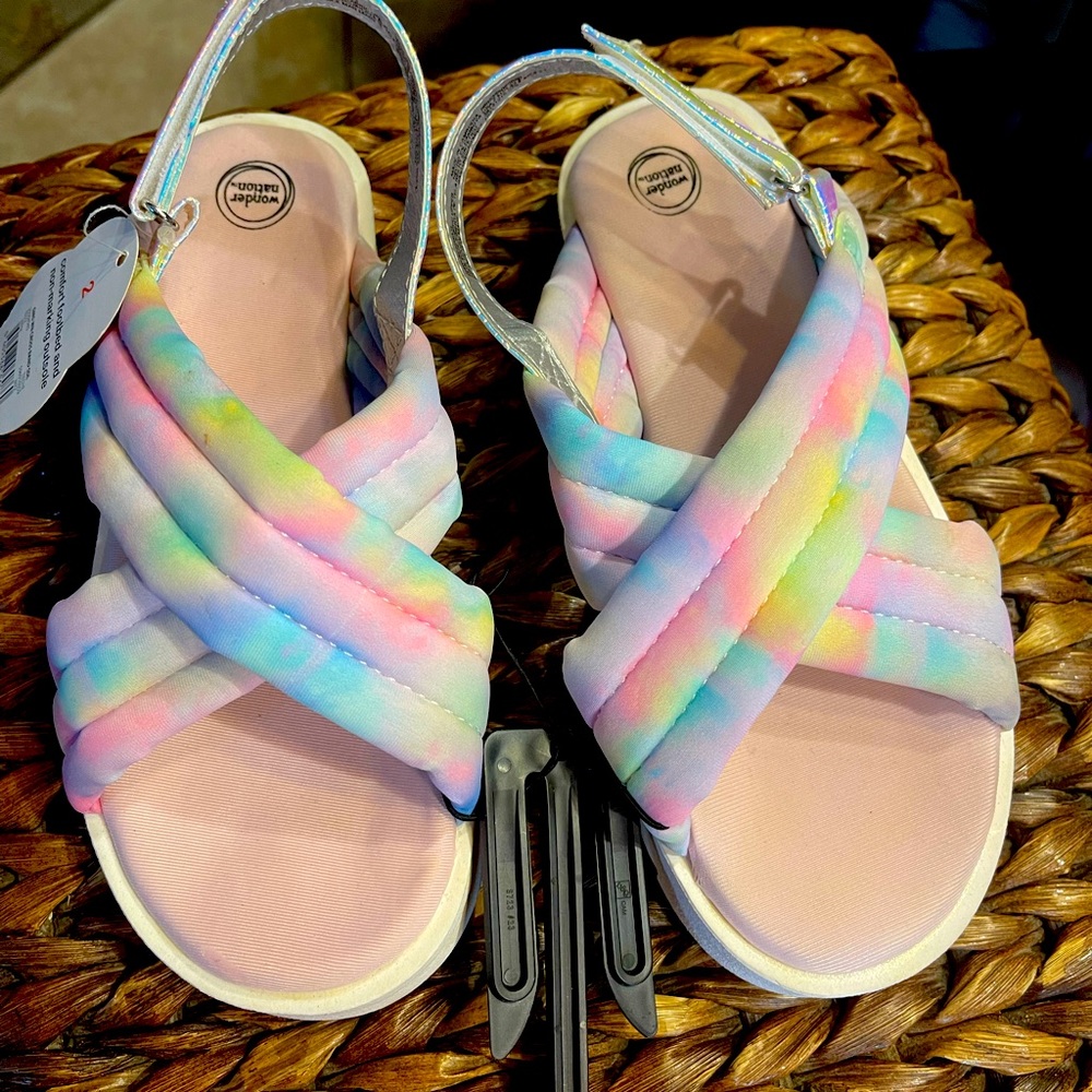 Brand new crossband sandals size 2